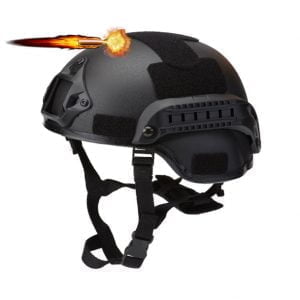 Tactical Ballistic Combat Helmet NIJ IIIA mich - บล็อกการบินด้วยกระสุน 7.62 มม