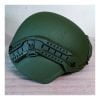 Topi Keledar Taktikal NIJ IIIA Helmet Kalis Peluru Hijau MICH2000 - Pandangan Sebelah Kiri