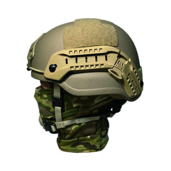 Куленепробивний тактичний шолом NIJ IIIA MICH2000 Пісок - Права висота