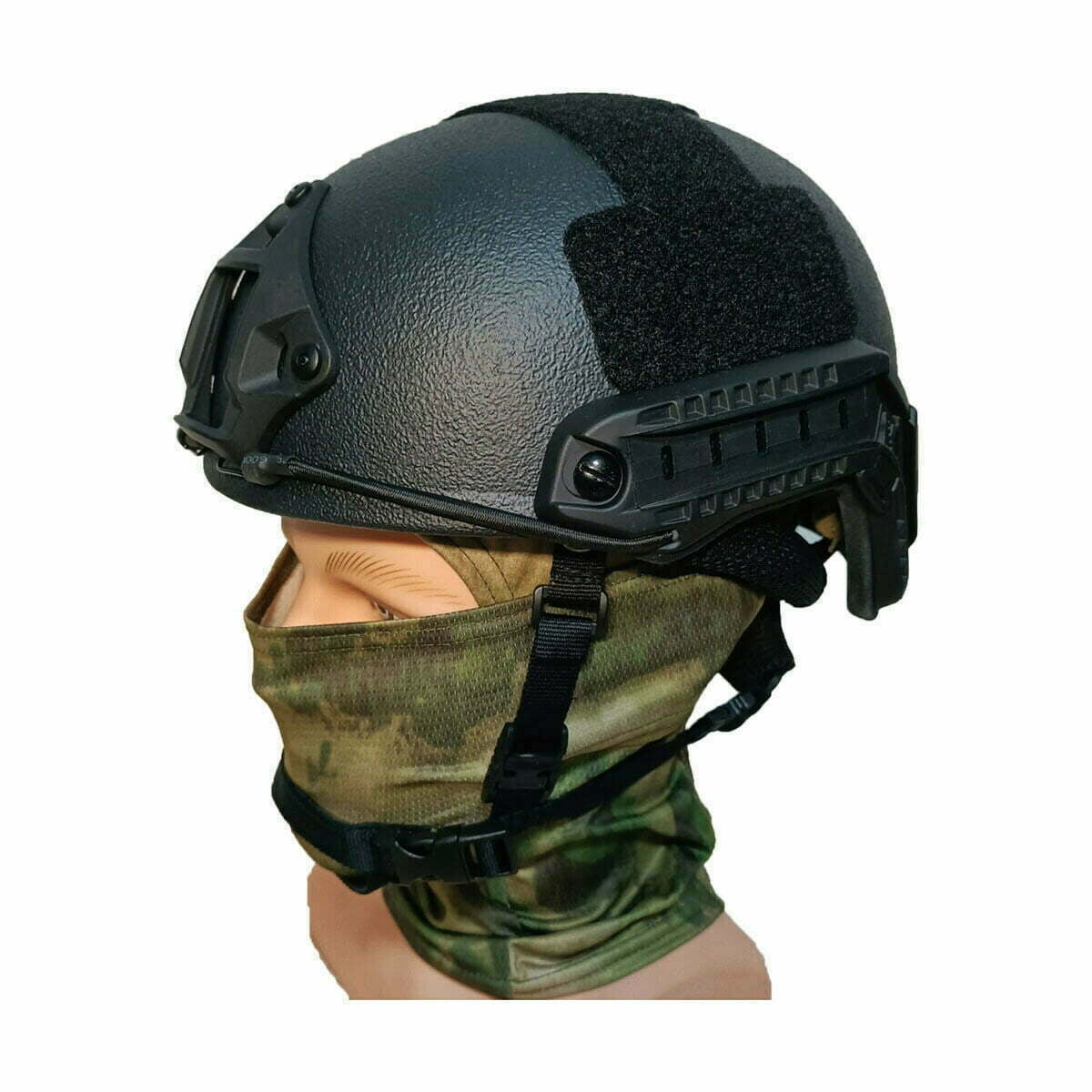 Elmo militare polacco, elmetto tattico in kevlar di classe IIIA, elmetto  energetico con maschera veloce, nero – Kask wojskowy balistyczny, hełm  taktyczny kevlar