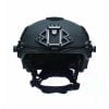 タクティカル ミリタリー 保護ヘルメット ケブラー NIJ IIIA ウェンディ ブラック - 正面図