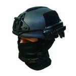 Tactical Protective Helmet Military Kevlar NIJ IIIA Wendy Black - Wear Effect Front