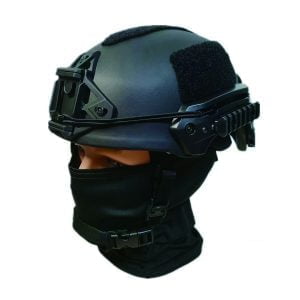 کلاه محافظ تاکتیکی نظامی کولار NIJ IIIA Wendy Black - Wear Effect Front