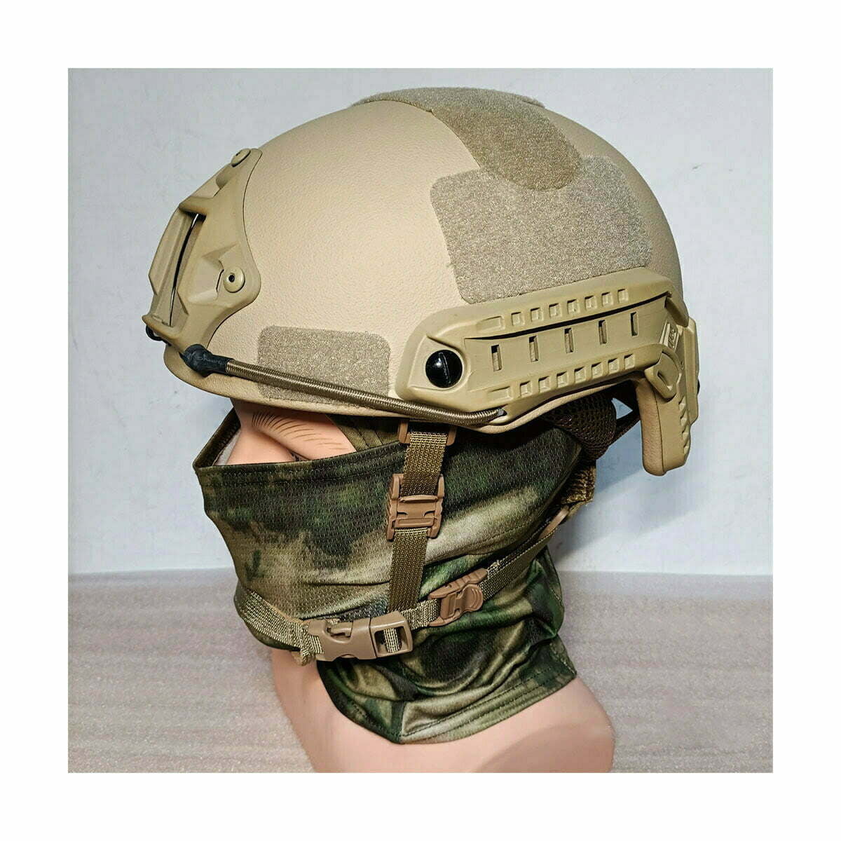 Soldier Helmet, Aramid Fiber Tactical Class IIIA Helmet, Fast Kevlar Helmet,  Light Brown – Kask wojskowy balistyczny, hełm taktyczny kevlar