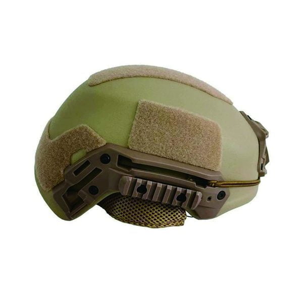 Military Tactical Helmet Wendy's Ballistic Armor IIIA Light Brown - Top Left View