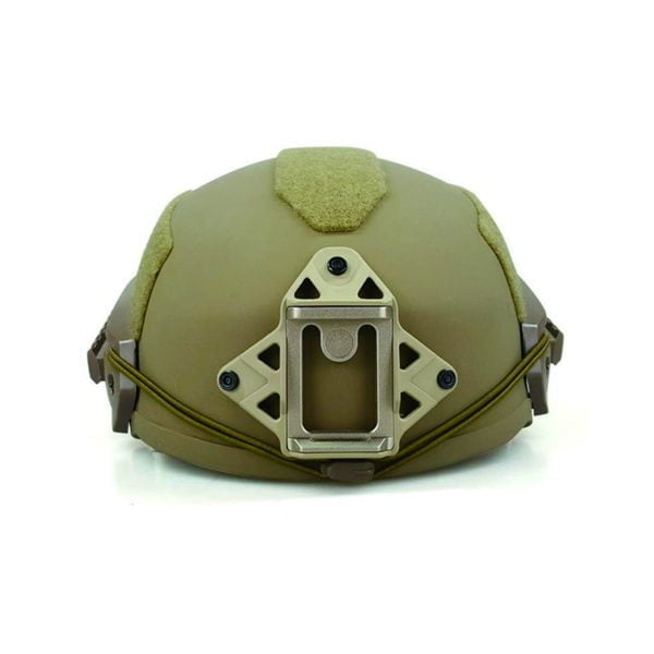 Helmet Taktikal Tentera Wendy's Ballistic Armor IIIA Coklat Muda - Pandangan Hadapan