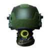 หมวกกันน็อคยุทธวิธี NIJ IIIA Ballistic Helmet Green team wendy - Rear View
